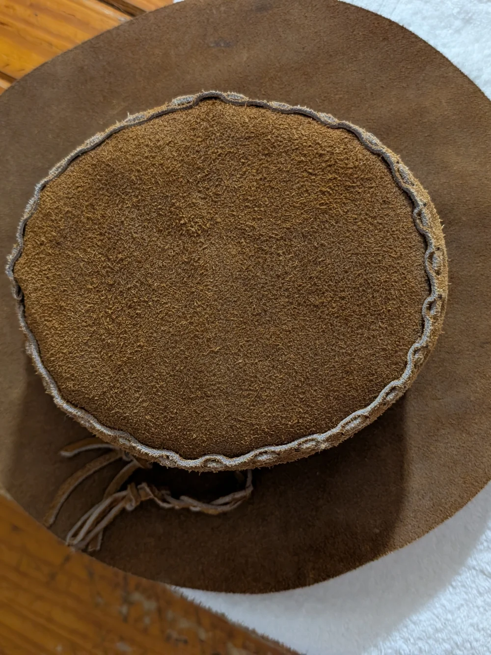Suede Cowboy Hat - Brown